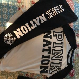 Pink nation outfit good used condition